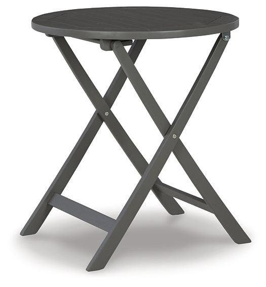 Safari Peak Outdoor Table and Chairs (Set of 3) P201-050 Black/Gray Casual Outdoor Seating By Ashley - sofafair.com