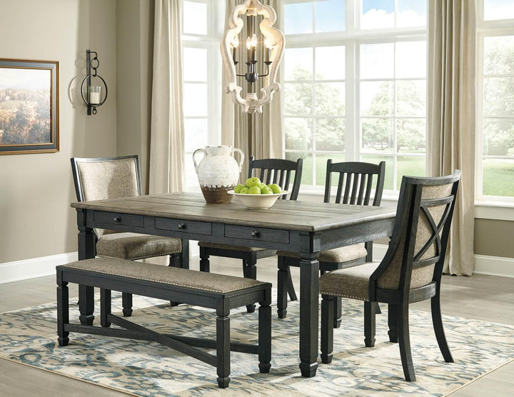 D736-01X2 Black/Gray Casual Tyler Creek Dining Chair (Set of 2) By Ashley - sofafair.com