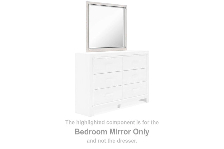 B2640-36 White Contemporary Altyra Bedroom Mirror By AFI - sofafair.com