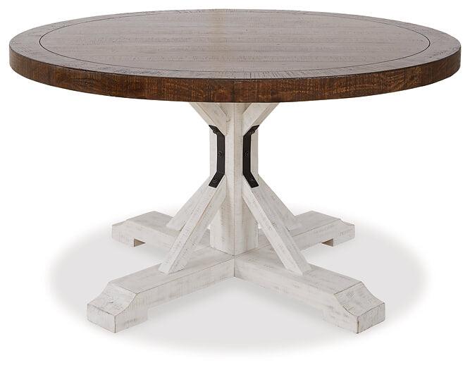 Valebeck Dining Table D546D11 White Casual Casual Tables By AFI - sofafair.com
