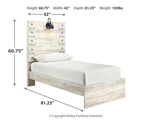 Cambeck Twin Panel Bed B192B2 White Casual Youth Beds By Ashley - sofafair.com
