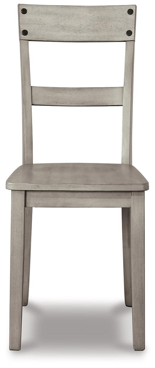 D261-01X2 Black/Gray Casual Loratti Dining Chair (Set of 2) By Ashley - sofafair.com