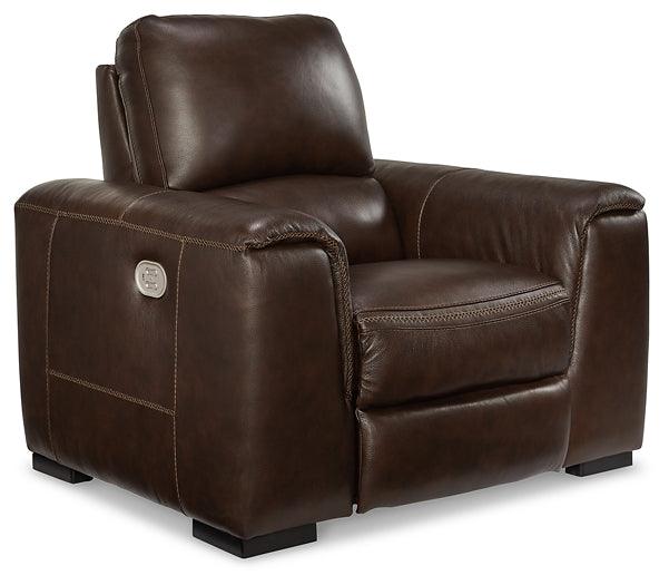 Alessandro Power Recliner U2550213 Brown/Beige Contemporary Motion Upholstery By Ashley - sofafair.com