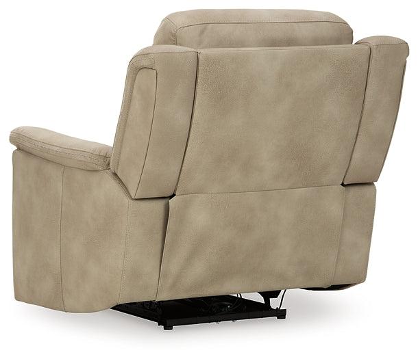 Next-Gen DuraPella Power Recliner 5930213 Brown/Beige Contemporary Motion Upholstery By Ashley - sofafair.com