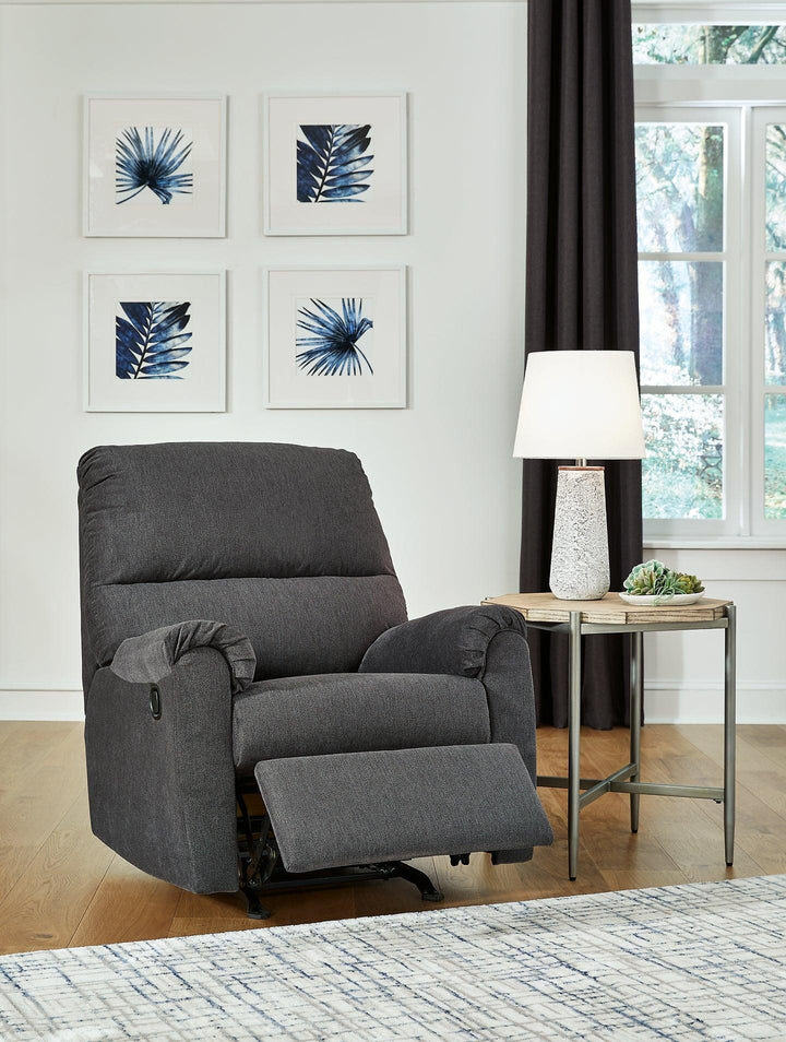 Miravel Recliner 4620425 Gunmetal Contemporary Motion Recliners - Free Standing By AFI - sofafair.com