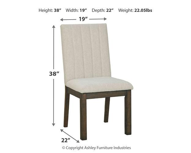 D748-01 Brown/Beige Casual Dellbeck Dining Chair By Ashley - sofafair.com