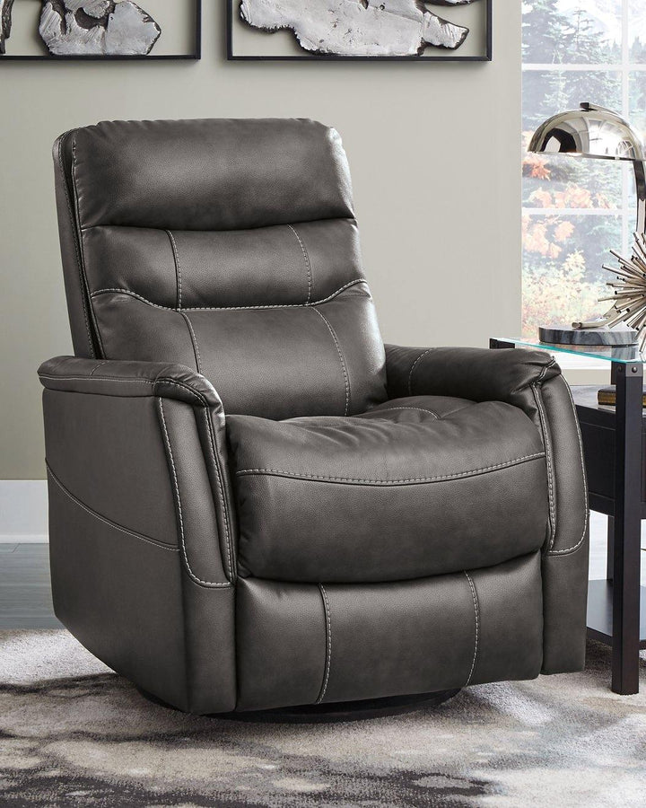 Riptyme Swivel Glider Recliner 4640261 Quarry Contemporary Motion Recliners - Free Standing By AFI - sofafair.com