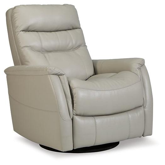 Riptyme Swivel Glider Recliner 4640461 Dove Gray Contemporary Motion Recliners - Free Standing By AFI - sofafair.com