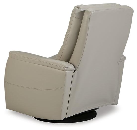 Riptyme Swivel Glider Recliner 4640461 Dove Gray Contemporary Motion Recliners - Free Standing By AFI - sofafair.com