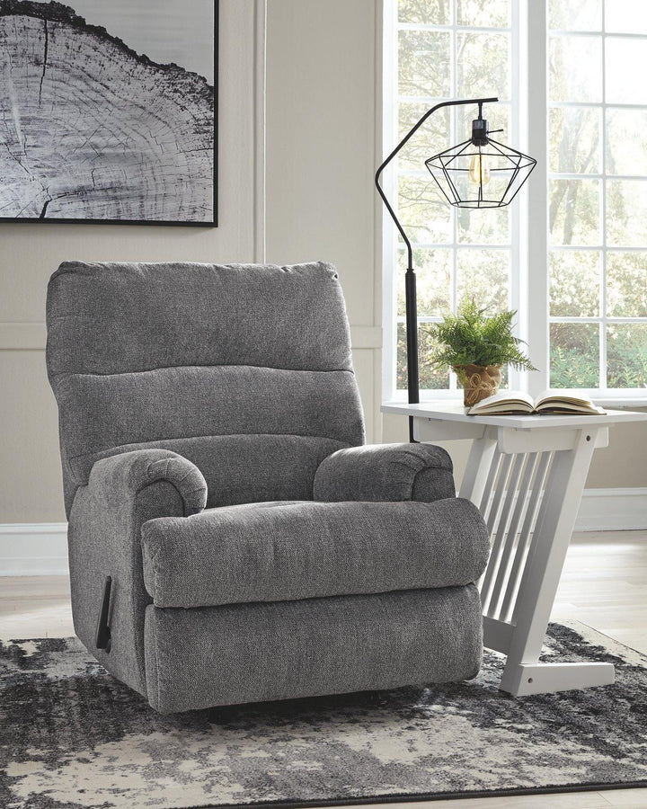 Man Fort Recliner 4660525 Graphite Contemporary Motion Recliners - Free Standing By AFI - sofafair.com