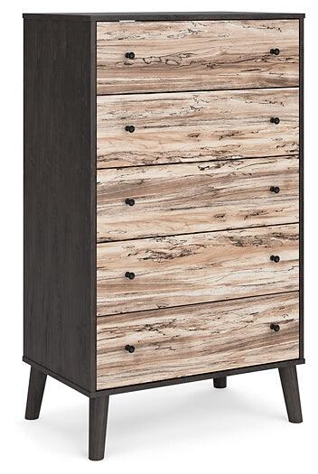 Piperton Chest of Drawers EB5514-245 Black/Gray Contemporary Youth Bed Cases By AFI - sofafair.com