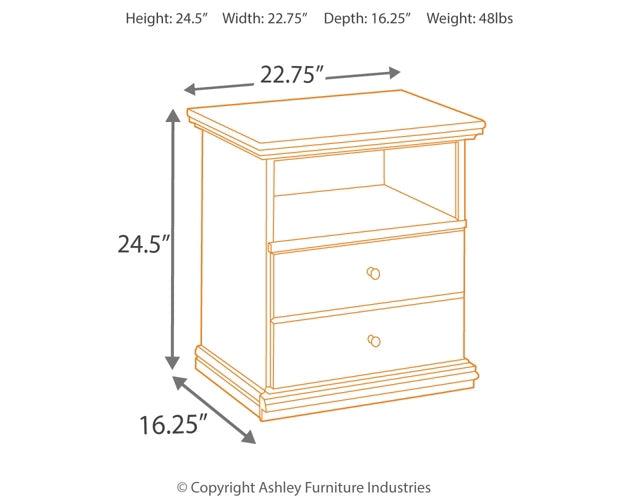 B138-91 Black/Gray Casual Maribel Nightstand By Ashley - sofafair.com