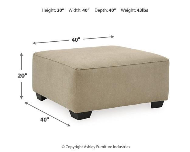 5900608 White Casual Lucina Oversized Accent Ottoman By Ashley - sofafair.com