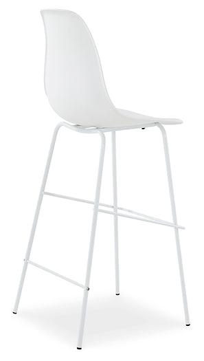 Forestead Bar Height Bar Stool (Set of 2) D130-230X2 White Contemporary Barstool By Ashley - sofafair.com