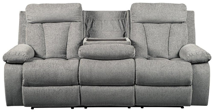 Mitchiner Reclining Sofa and Loveseat 76204U1 Black/Gray Contemporary Motion Upholstery Package By Ashley - sofafair.com