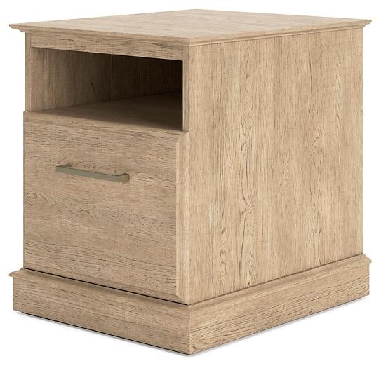 Elmferd File Cabinet H302-12 Brown/Beige Contemporary Home Office Storage By Ashley - sofafair.com