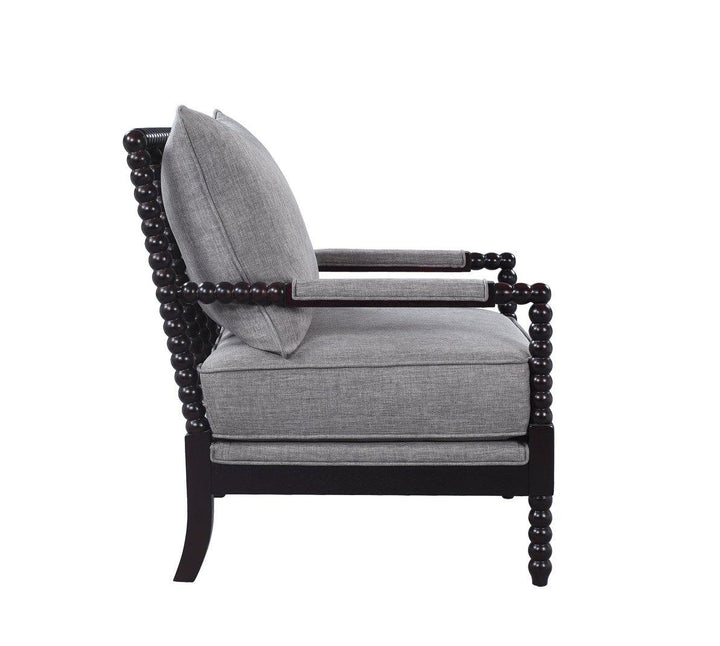 903824 Cappuccino Traditional grey and cappuccino accent chair By coaster - sofafair.com