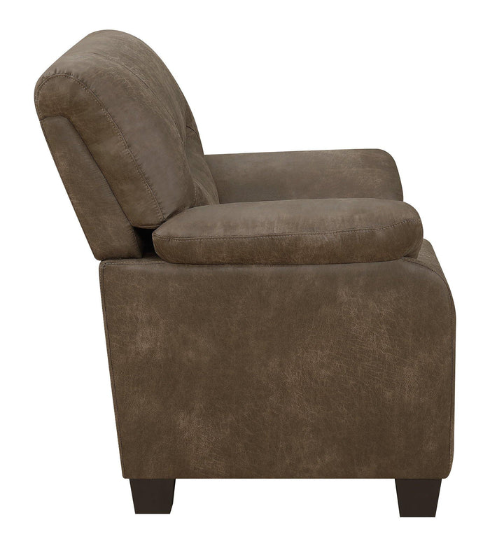 Meagan casual brown chair 506563 Brown Chair1 By coaster - sofafair.com