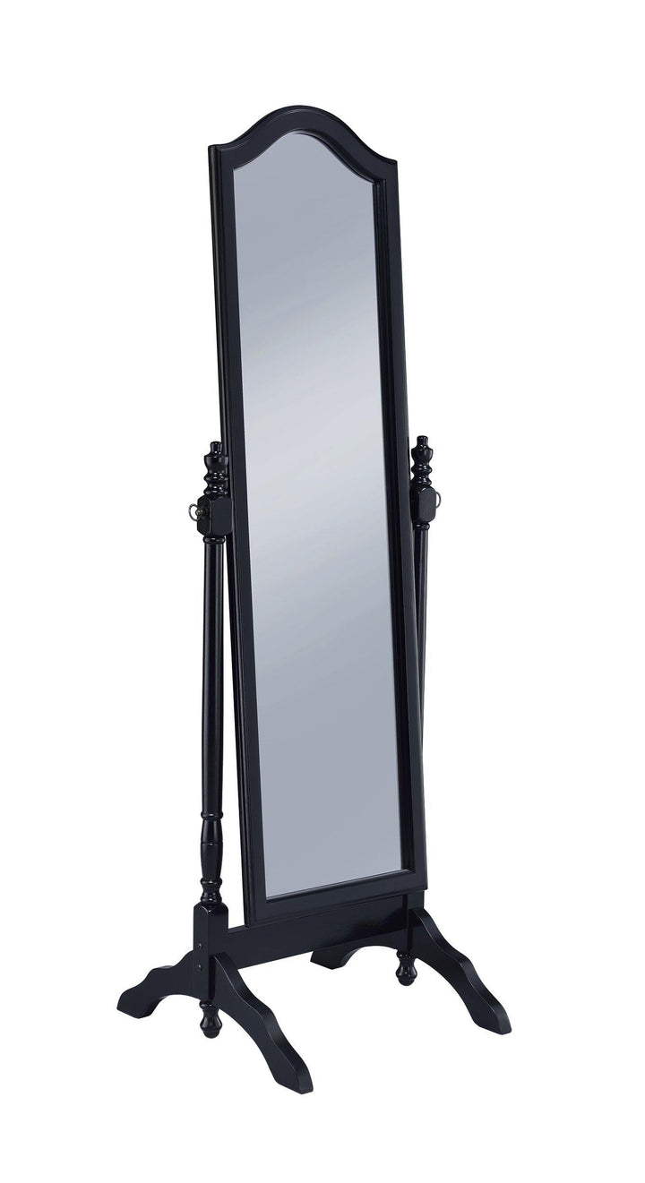 Transitional black cheval mirror 950801 Mirror1 By coaster - sofafair.com