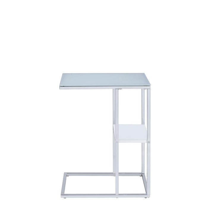 Contemporary chrome snack table 904018 accent table By coaster - sofafair.com