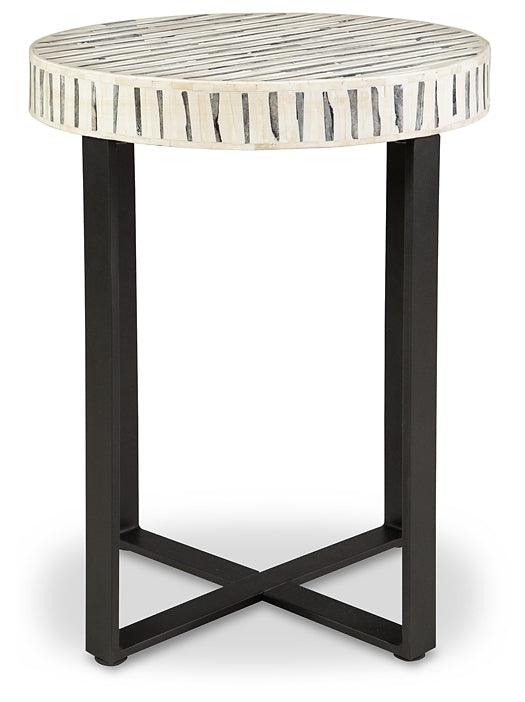 A4000530 White Contemporary Crewridge Accent Table By Ashley - sofafair.com