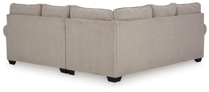 Claireah 2-Piece Sectional 90603S1 Brown/Beige Casual Stationary Sectionals By AFI - sofafair.com