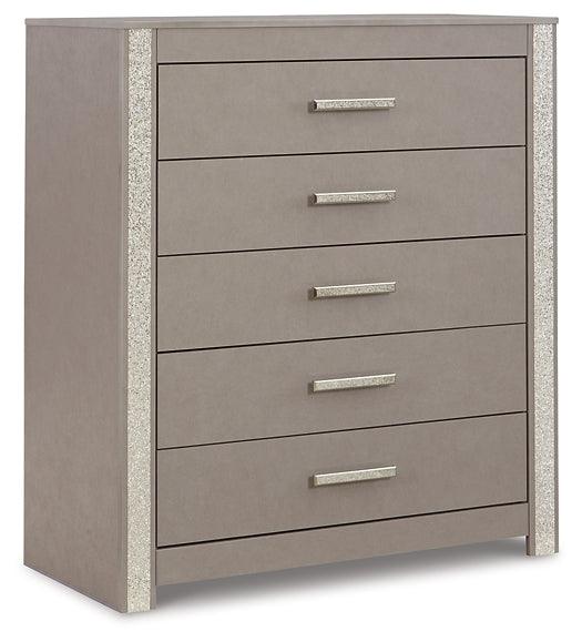 Surancha Chest of Drawers B1145-345 Black/Gray Contemporary Master Bed Cases By AFI - sofafair.com