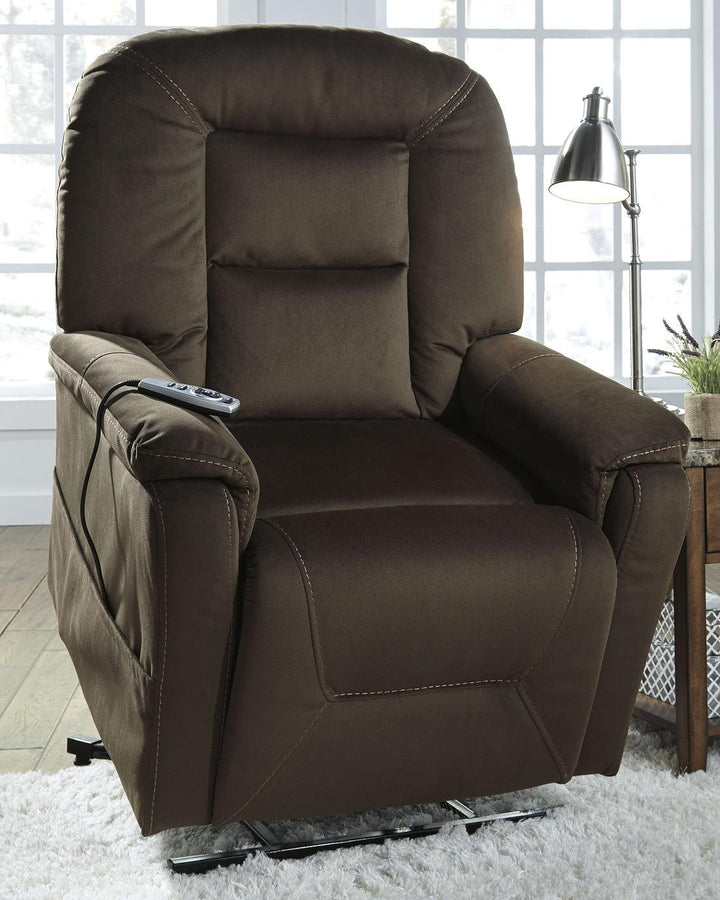 Samir Power Lift Recliner 2080112 Brown/Beige Contemporary Motion Recliners - Free Standing By Ashley - sofafair.com