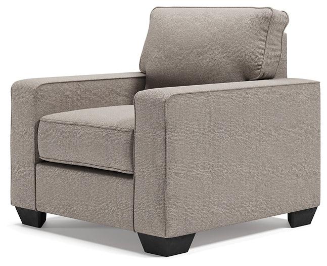 Greaves Chair 5510420 Black/Gray Contemporary Stationary Upholstery By Ashley - sofafair.com