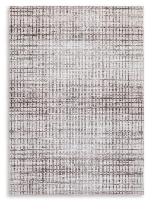 Moorhill 5' x 7' Rug R405922 Brown/Beige Contemporary Rug Medium By Ashley - sofafair.com