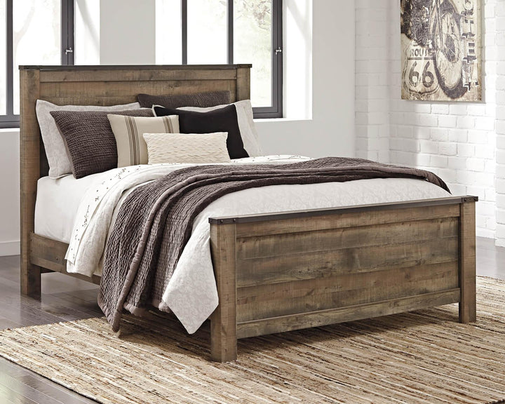 Trinell Queen Panel Bed B446B11 Brown/Beige Casual Master Beds By Ashley - sofafair.com