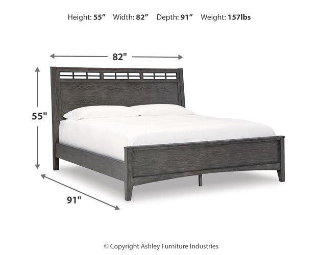 Montillan King Panel Bed B651B4 Black/Gray Casual Master Beds By Ashley - sofafair.com