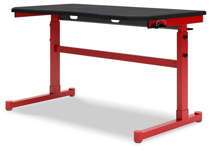 Lynxtyn Adjustable Height Home Office Desk H400-411 Black/Gray Contemporary Desks By AFI - sofafair.com