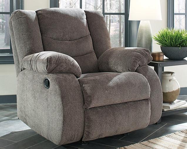 Tulen Recliner 9860625 Black/Gray Contemporary Motion Upholstery By Ashley - sofafair.com