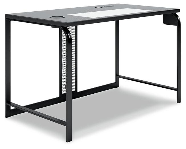 Lynxtyn 48" Home Office Desk H400-110 Black/Gray Contemporary Desks By Ashley - sofafair.com