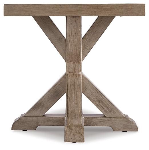Beachcroft End Table P791-702 Brown/Beige Casual Outdoor End Table By Ashley - sofafair.com