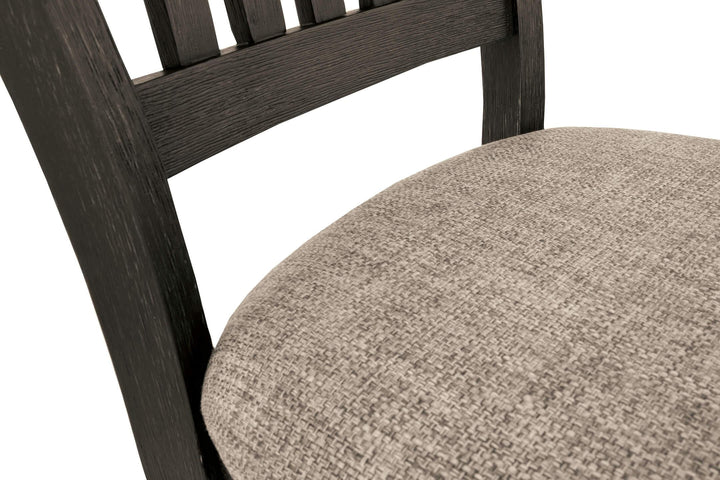 D736-01X2 Black/Gray Casual Tyler Creek Dining Chair (Set of 2) By Ashley - sofafair.com