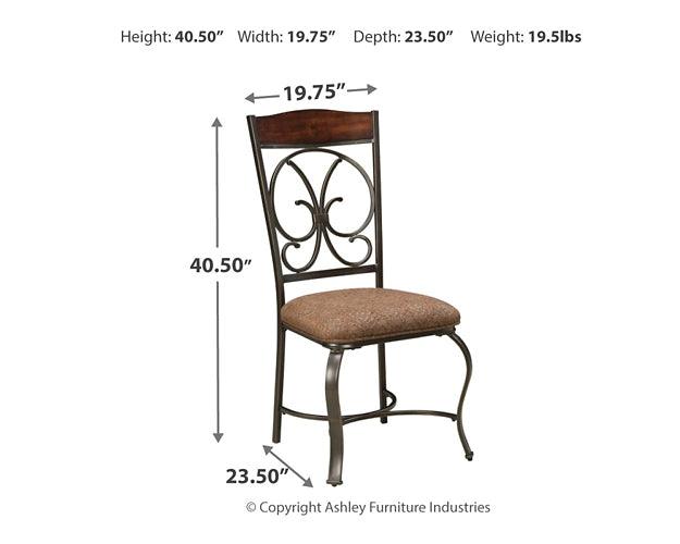 D329-01X4 Brown/Beige Traditional Glambrey Dining Chair (Set of 4) By Ashley - sofafair.com