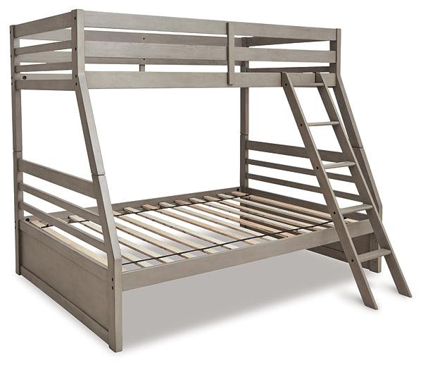 Lettner Twin over Full Bunk Bed B733B38 Black/Gray Casual Youth Beds By Ashley - sofafair.com