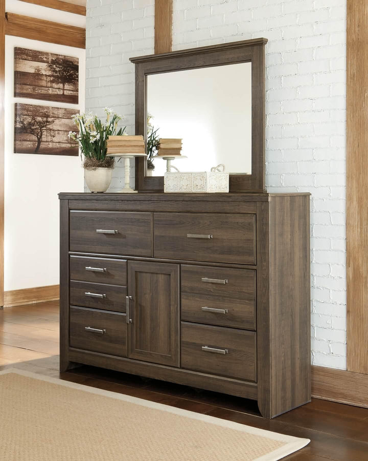 B251B1 Brown/Beige Casual Juararo Dresser and Mirror By Ashley - sofafair.com