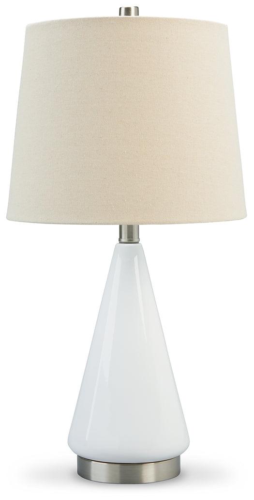 Ackson Table Lamp (Set of 2) L177954 White Contemporary Table Lamp Pair By Ashley - sofafair.com
