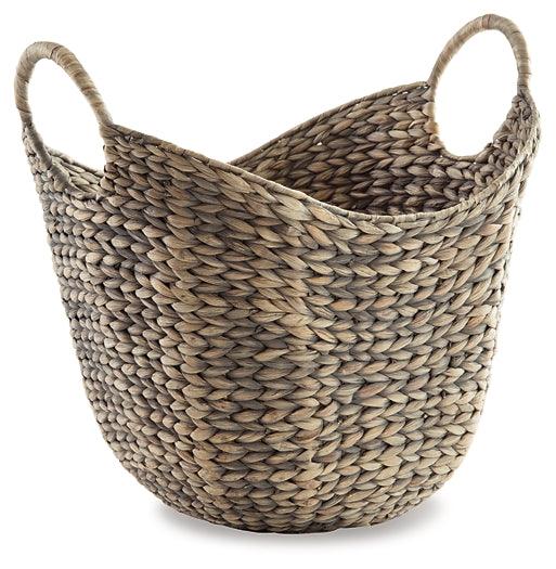 Perlman Basket (Set of 2) A2000477 Black/Gray Casual Table Top Sets By Ashley - sofafair.com