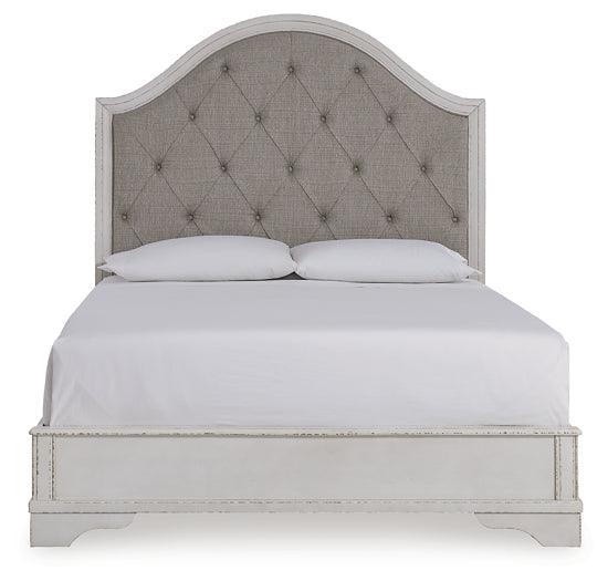 Brollyn Queen Upholstered Panel Bed B773B2 White Traditional Master Beds By Ashley - sofafair.com