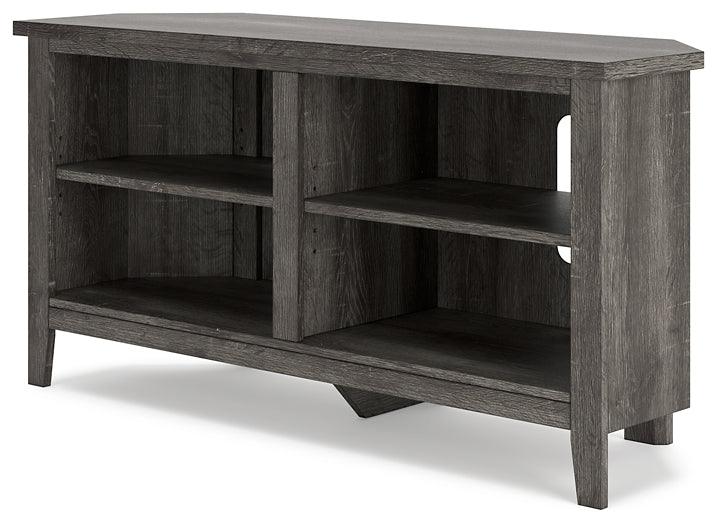 W275-46 Black/Gray Contemporary Arlenbry Corner TV Stand By Ashley - sofafair.com