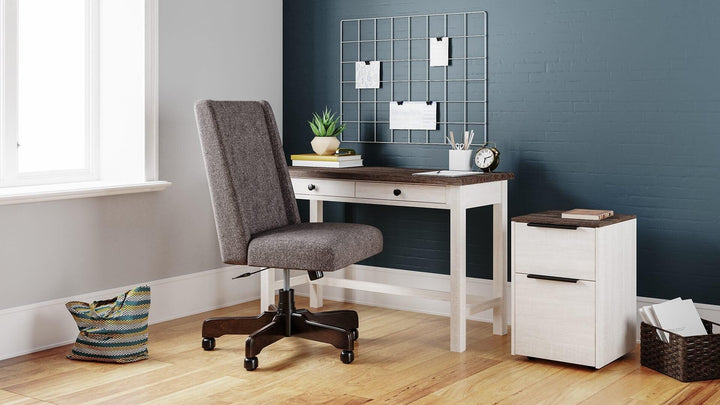 Dorrinson 47" Home Office Desk H287-14 White Casual Desks By Ashley - sofafair.com
