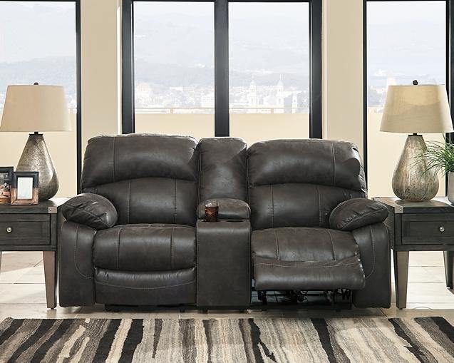 Dunwell Power Reclining Loveseat with Console 5160118 Steel Contemporary Motion Upholstery By AFI - sofafair.com