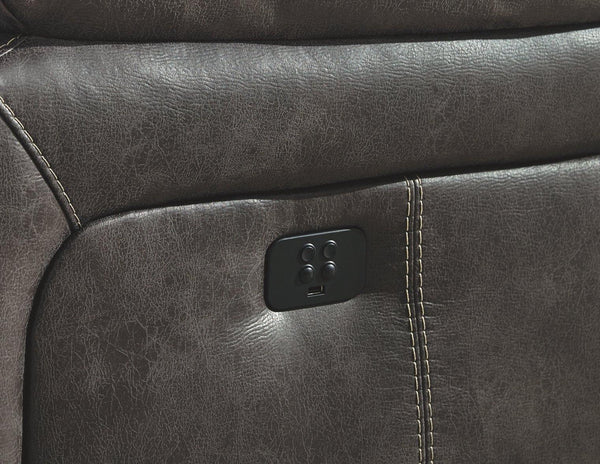 Dunwell Power Reclining Sofa 5160115 Steel Contemporary Motion Upholstery By AFI - sofafair.com