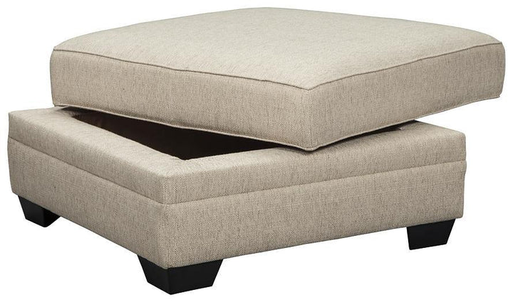 Luxora Ottoman With Storage 5252111 Bisque Contemporary Stationary Upholstery By AFI - sofafair.com