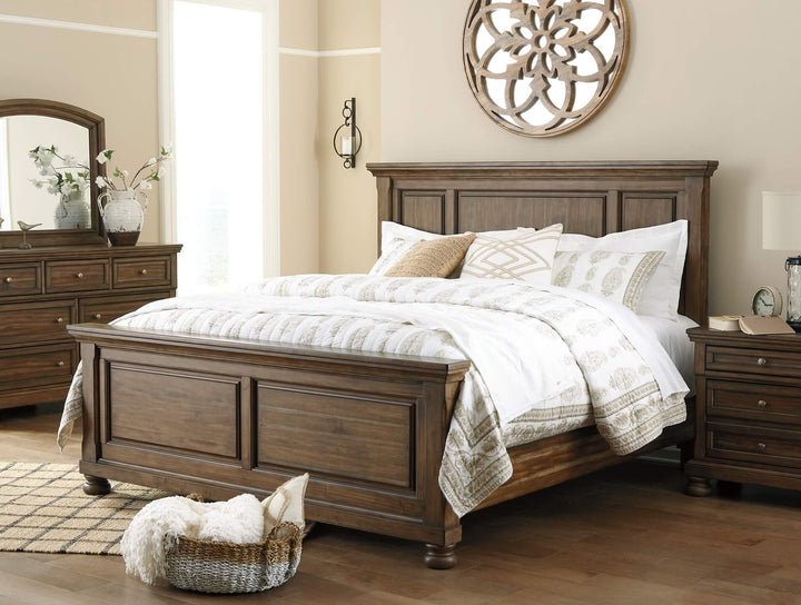 Flynnter California King Panel Bed B719B8 Brown/Beige Casual Master Beds By Ashley - sofafair.com