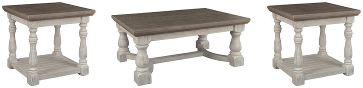 Havalance Coffee Table and 2 End Tables T814T1 White Casual Occasional Table Package By Ashley - sofafair.com